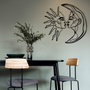 Wallity Universe Escultura de pared de metal en Negro